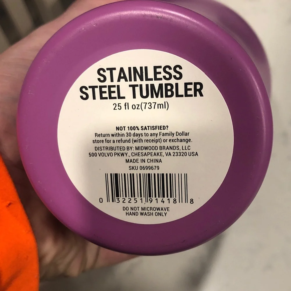 Pink/Purple Insulated Tumbler with Lid